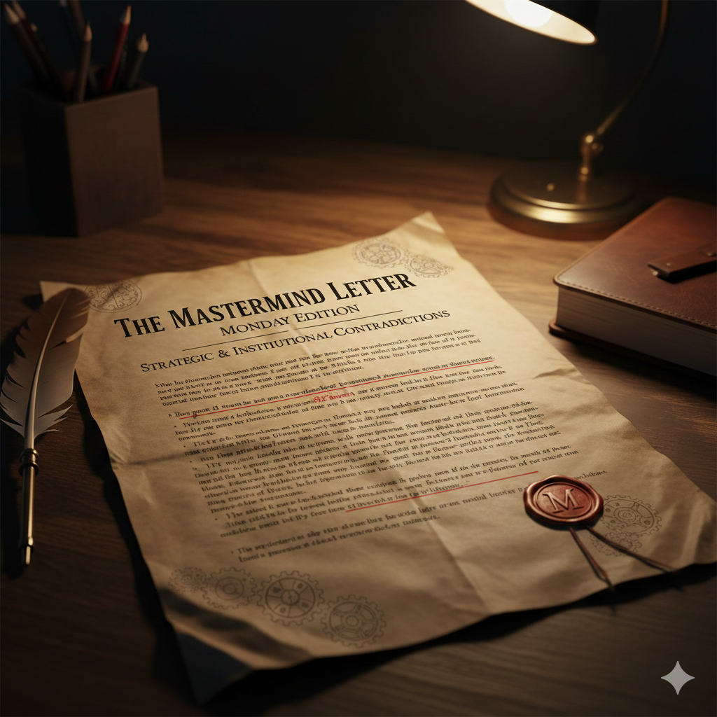 The Mastermind Letter – Monday Edition: Strategic & Institutional Contradictions