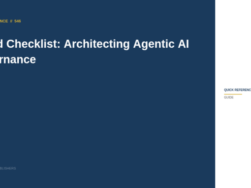 Board Checklist: Architecting Agentic AI Governance