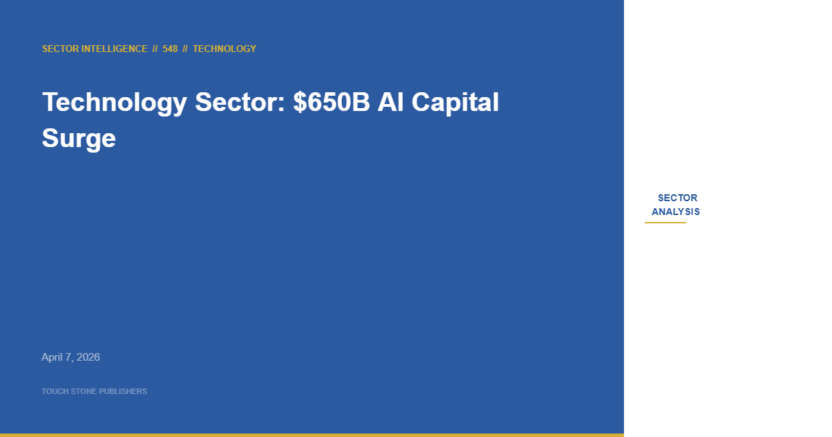 Technology Sector Intelligence: The $650 Billion AI Capital Commitment, April 2026