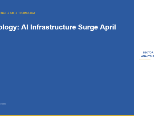Technology Sector Intelligence: AI Infrastructure Capital Surge Meets Regulatory Convergence — April 2026