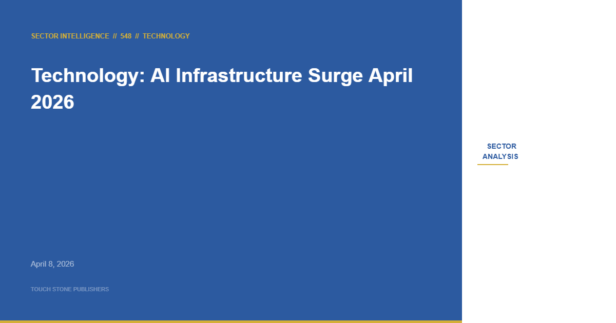 Technology Sector Intelligence: AI Infrastructure Capital Surge Meets Regulatory Convergence — April 2026