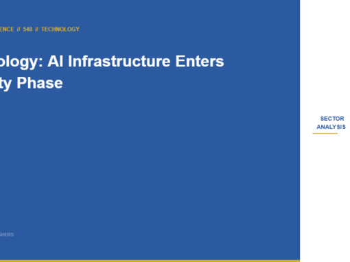 Technology Sector Intelligence: AI Infrastructure Enters the Scarcity Phase — April 2026