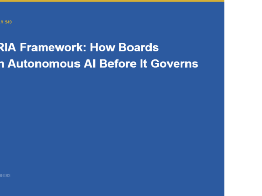 The ARIA Framework: How Boards Govern Autonomous AI Before It Governs Them