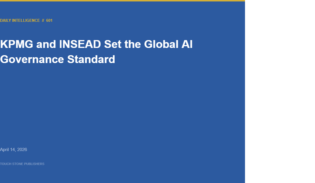 KPMG and INSEAD Set the Global AI Governance Standard