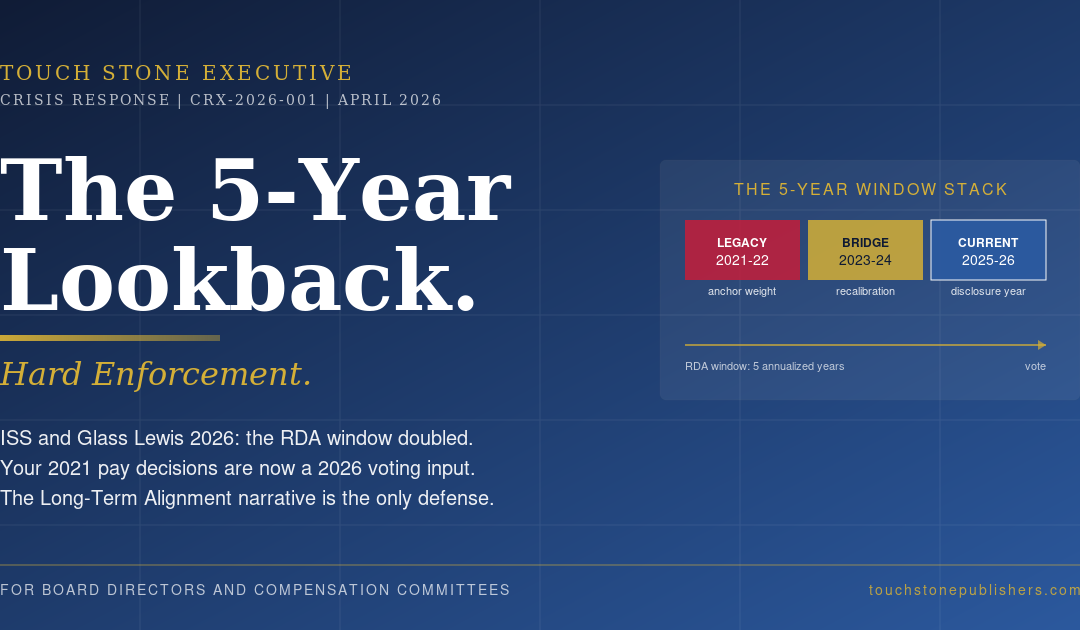 The 5-Year Lookback: Why Your 2021 Pay Decisions Are Now a 2026 Voting Input