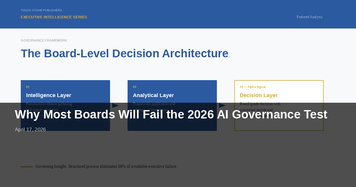 Why Most Boards Will Fail the 2026 AI Governance Test — And What to Do Before Proxy Season Ends