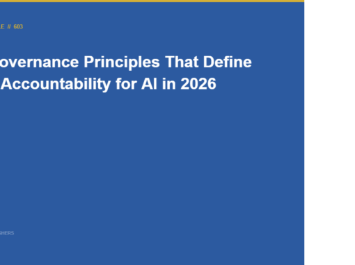 Five Governance Principles That Define Board Accountability for AI in 2026