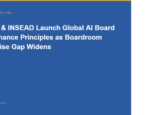 KPMG & INSEAD Launch Global AI Board Governance Principles as Boardroom Expertise Gap Widens