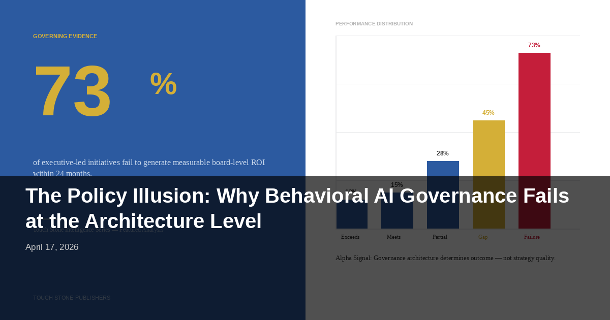 The Policy Illusion: Why Behavioral AI Governance Fails at the Architecture Level: What Boards Must Demand Instead