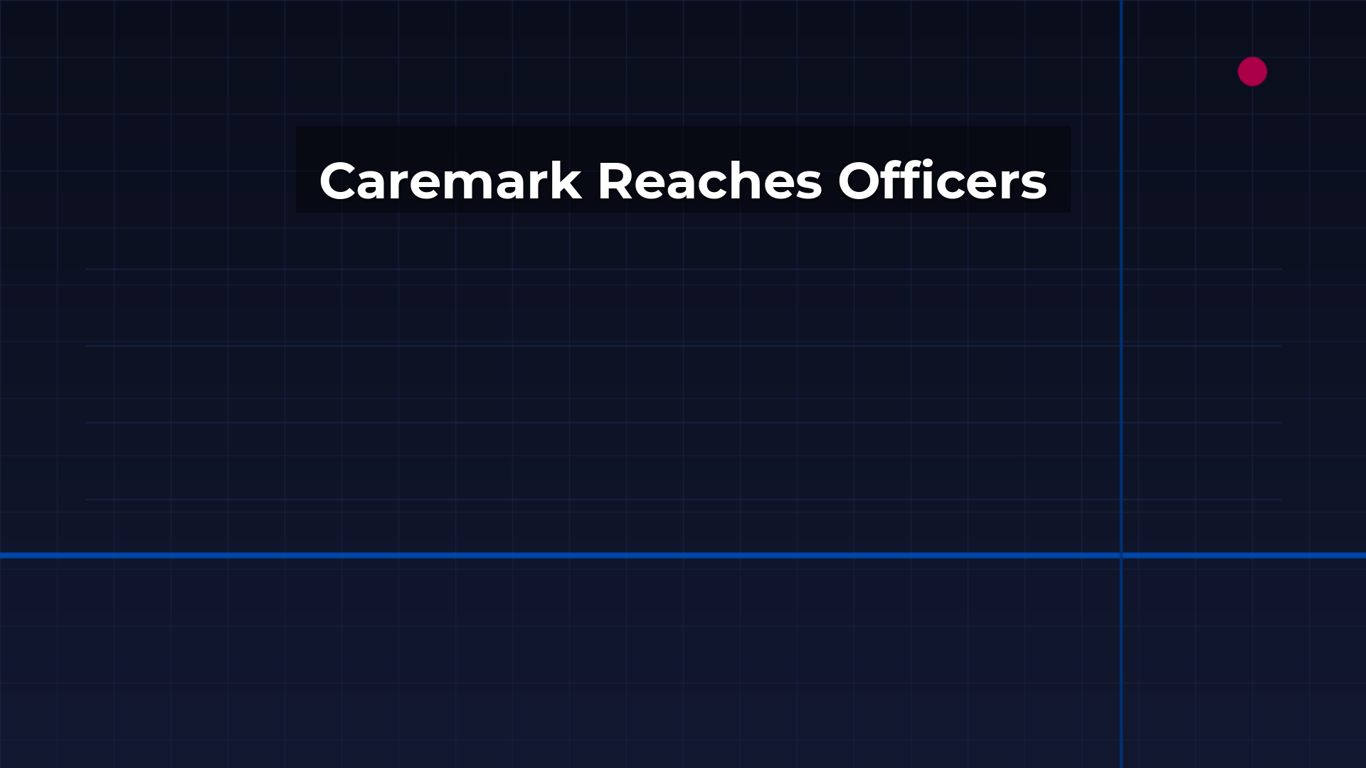 OFFICIAL STRATEGIC PORTAL 2026 2 A dark navy institutional background with subtle geometric grid lines and a cobalt accent bar, evoking formal governance and legal authority. (Caremark Reaches Officers)