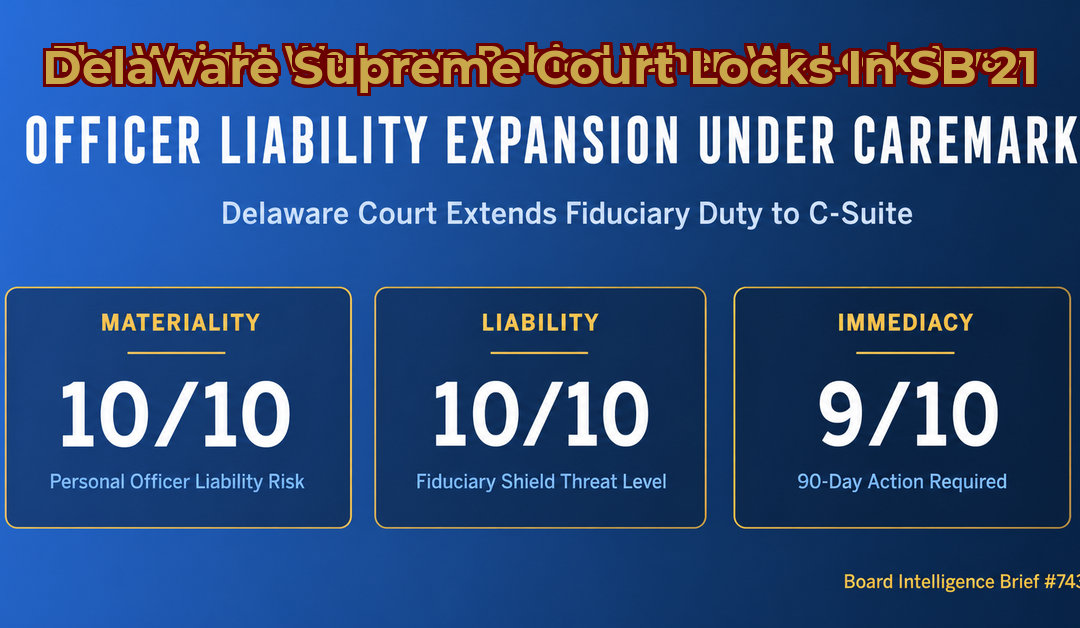 Delaware Locks In SB 21