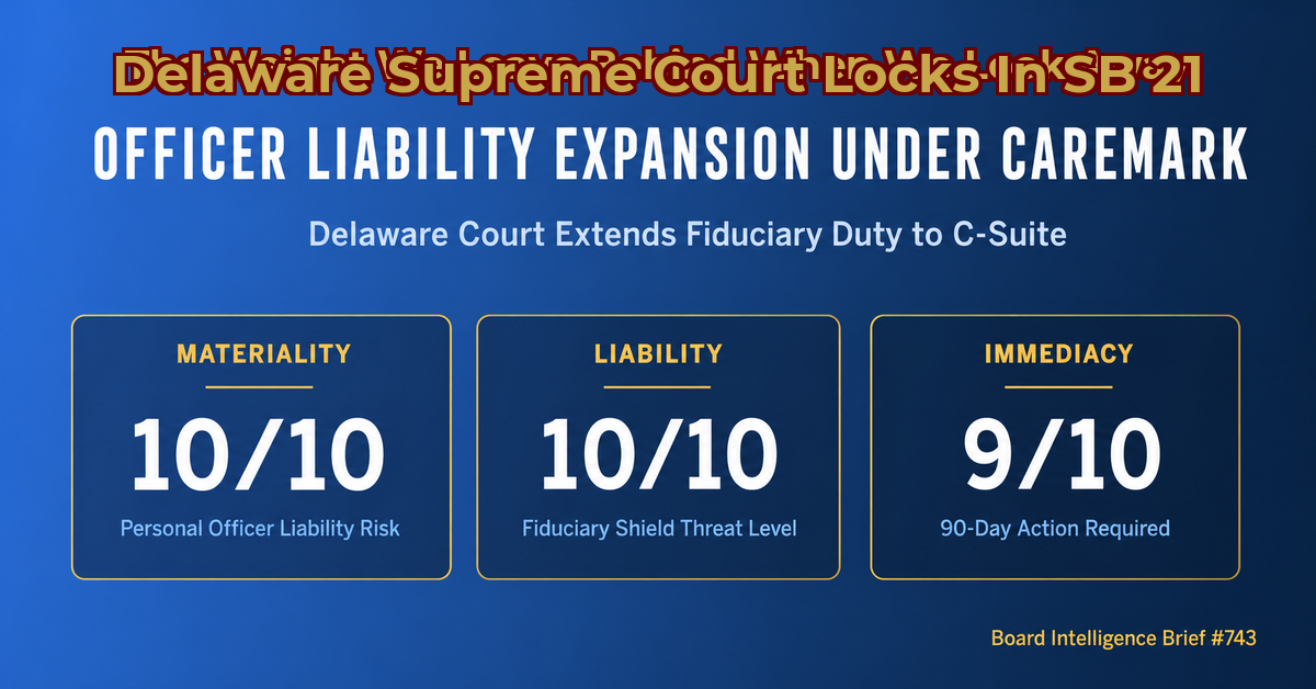 Delaware Locks In SB 21