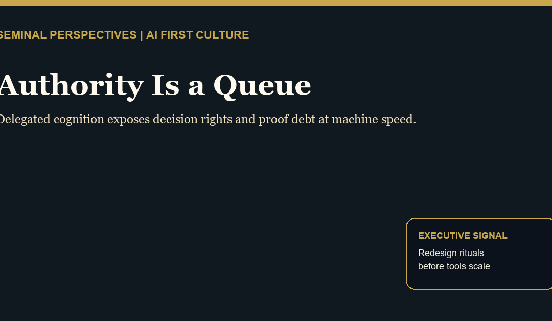 Authority Is a Queue