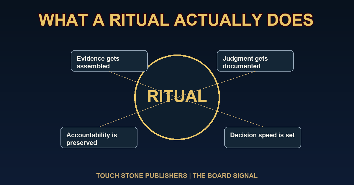 What a ritual actually does