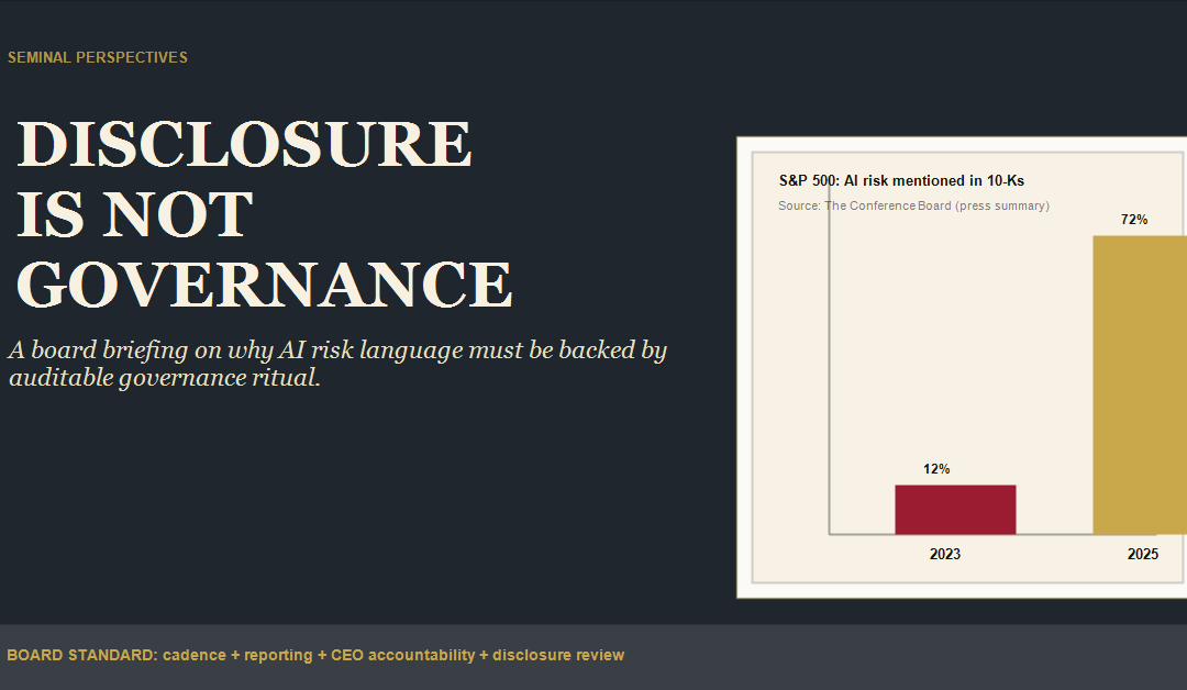 Disclosure Is Not Governance