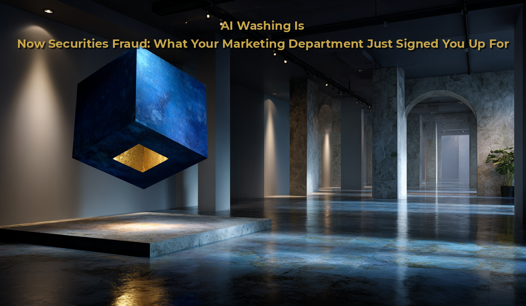 AI Washing Is Now Securities Fraud: What Your Marketing Department Just Signed You Up For