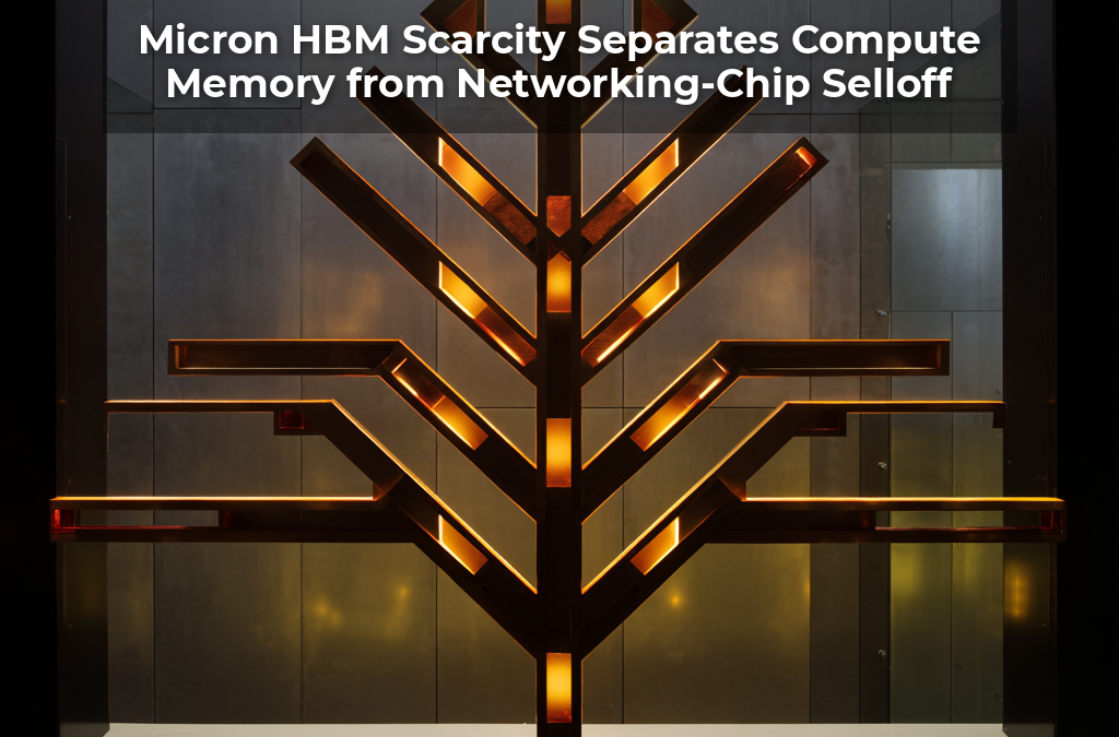 Micron Q3 Guidance of $33.5 Billion at 81% Gross Margin Separates Compute Memory from June’s Networking-Chip Selloff