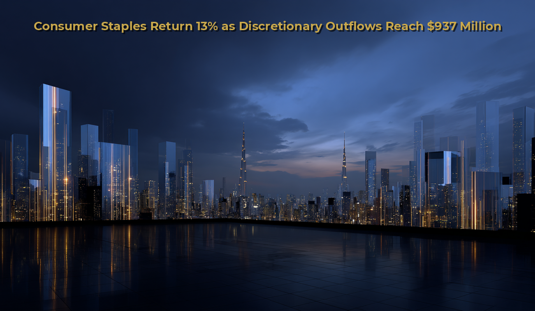 Consumer Staples Return 13% as Discretionary Outflows Reach $937 Million