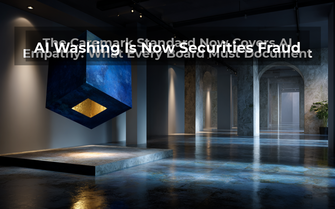 AI Washing Is Now Securities Fraud: What Your Marketing Department Just Signed You Up For