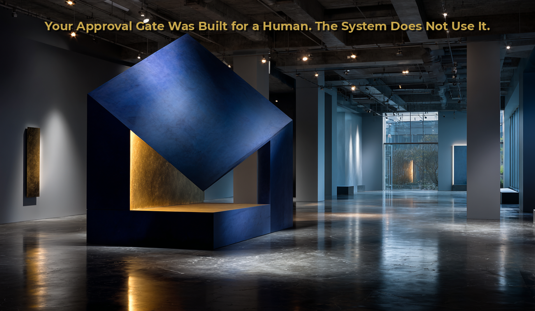 Your Approval Gate Was Built for a Human. The System Does Not Use It.