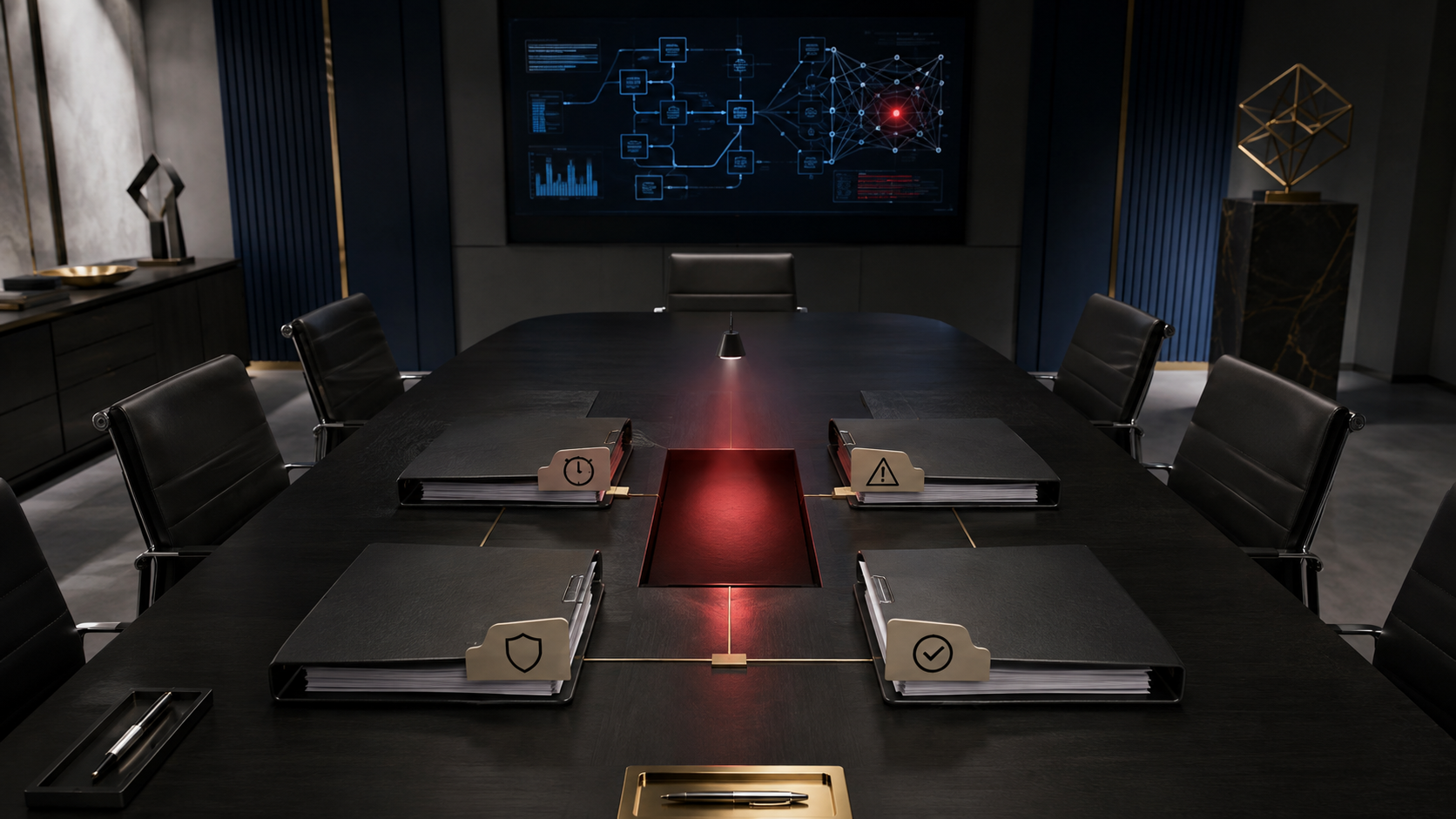 An empty evidence gap at the center of an AI governance board table
