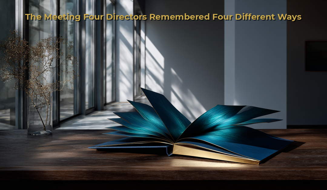 The Meeting Four Directors Remembered Four Different Ways